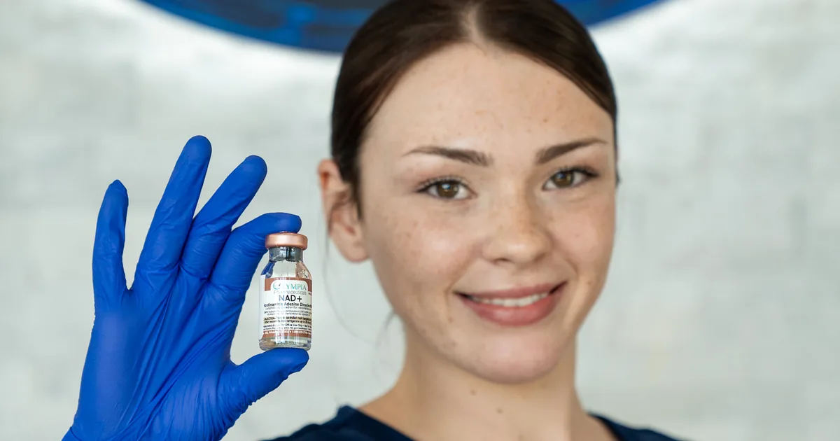 Energized client after NAD+ IV therapy at iCRYO South Jordan